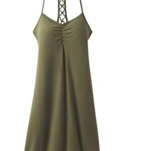 Olive Green Strappy Dress